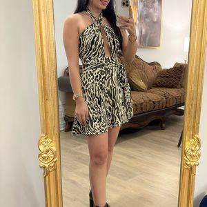 Halter neck Banana Republic mini dress